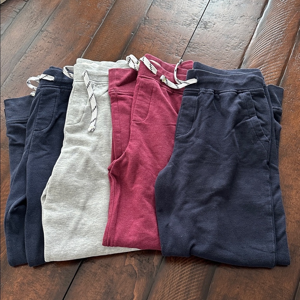 Size XL (12-14) J. Crew Factory lot of 3 (including a 4th) sweatpants